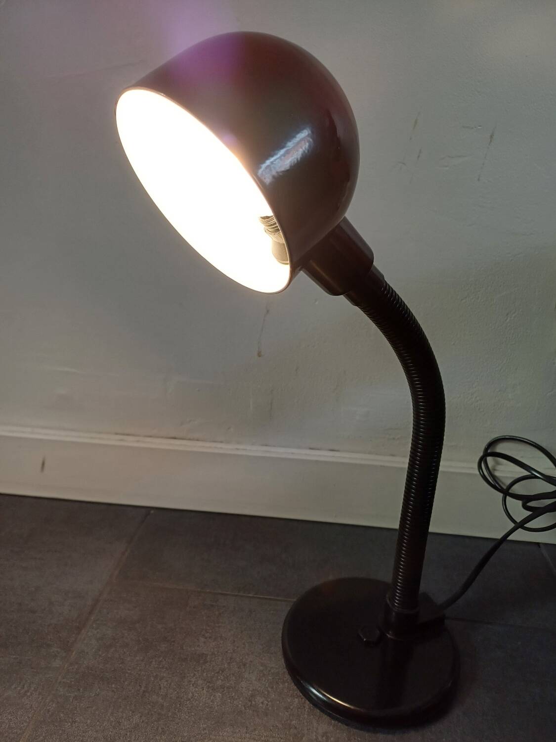 Black Aluminor desk lamp 80's