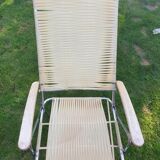 Folding garden armchair