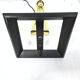 Set of two sculptural Hollywood regency brass table lamps, 1970s