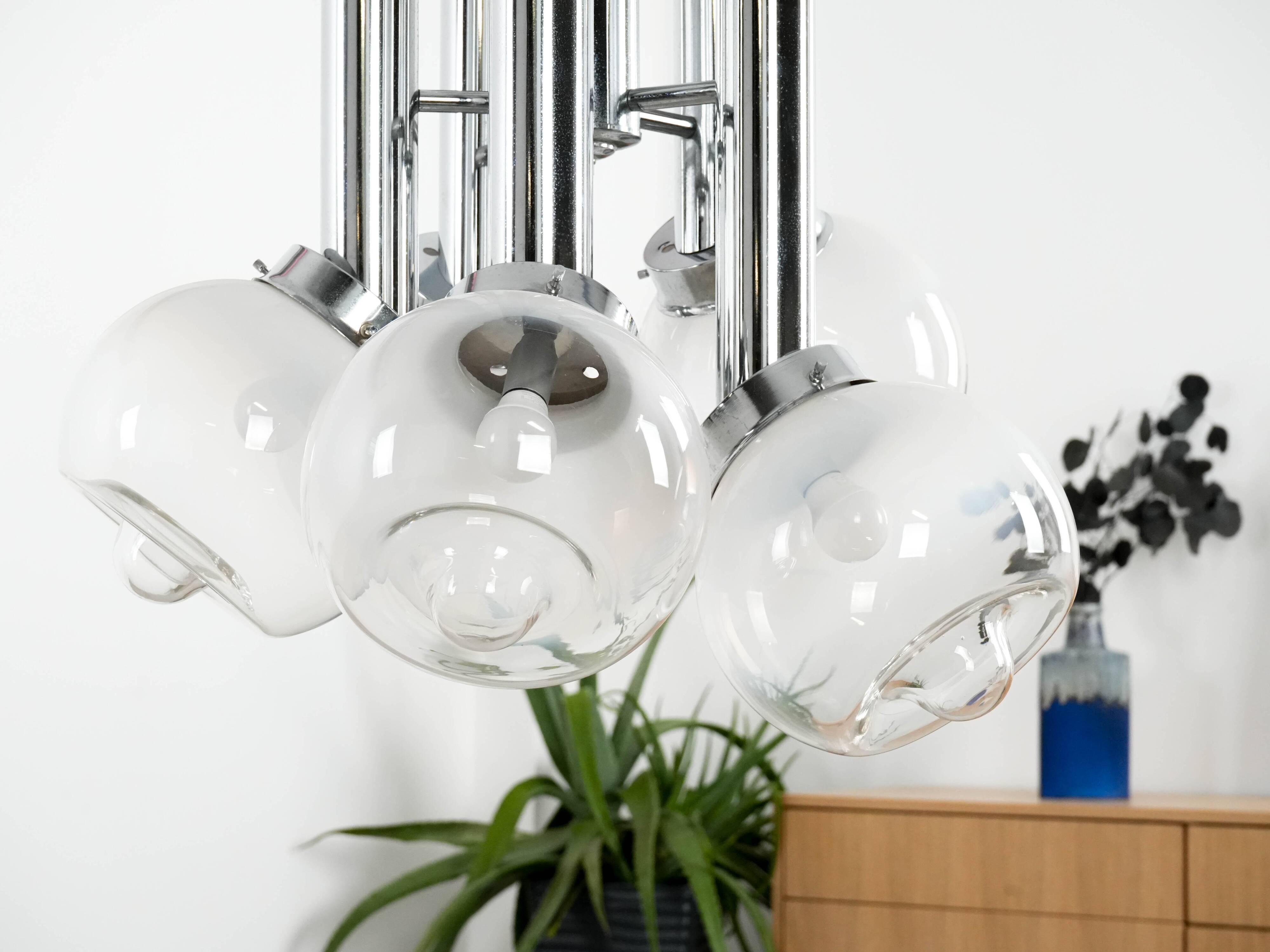 Chandelier, Italian design, 1970s, manufactured in Italy