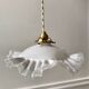 Opaline suspension in pleated glass 40s-50s