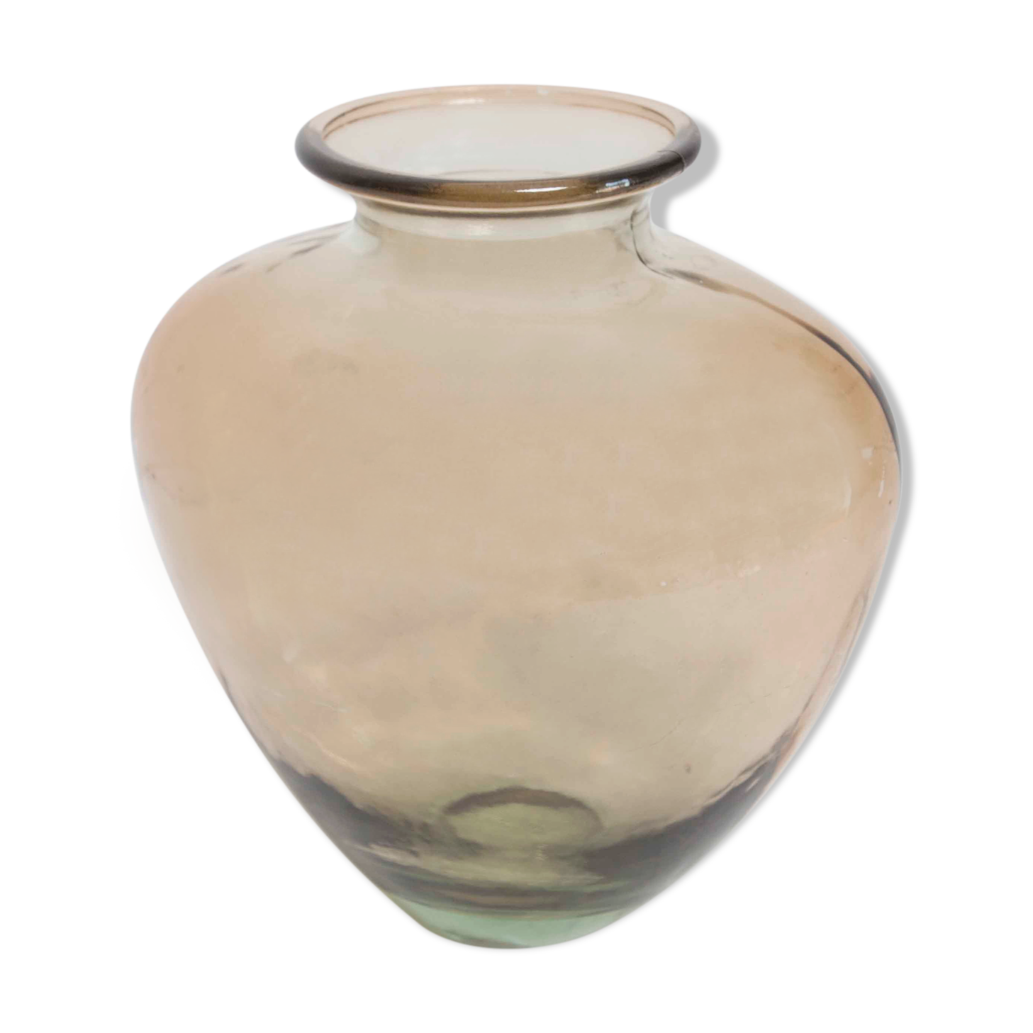 Heart glass vase 1980