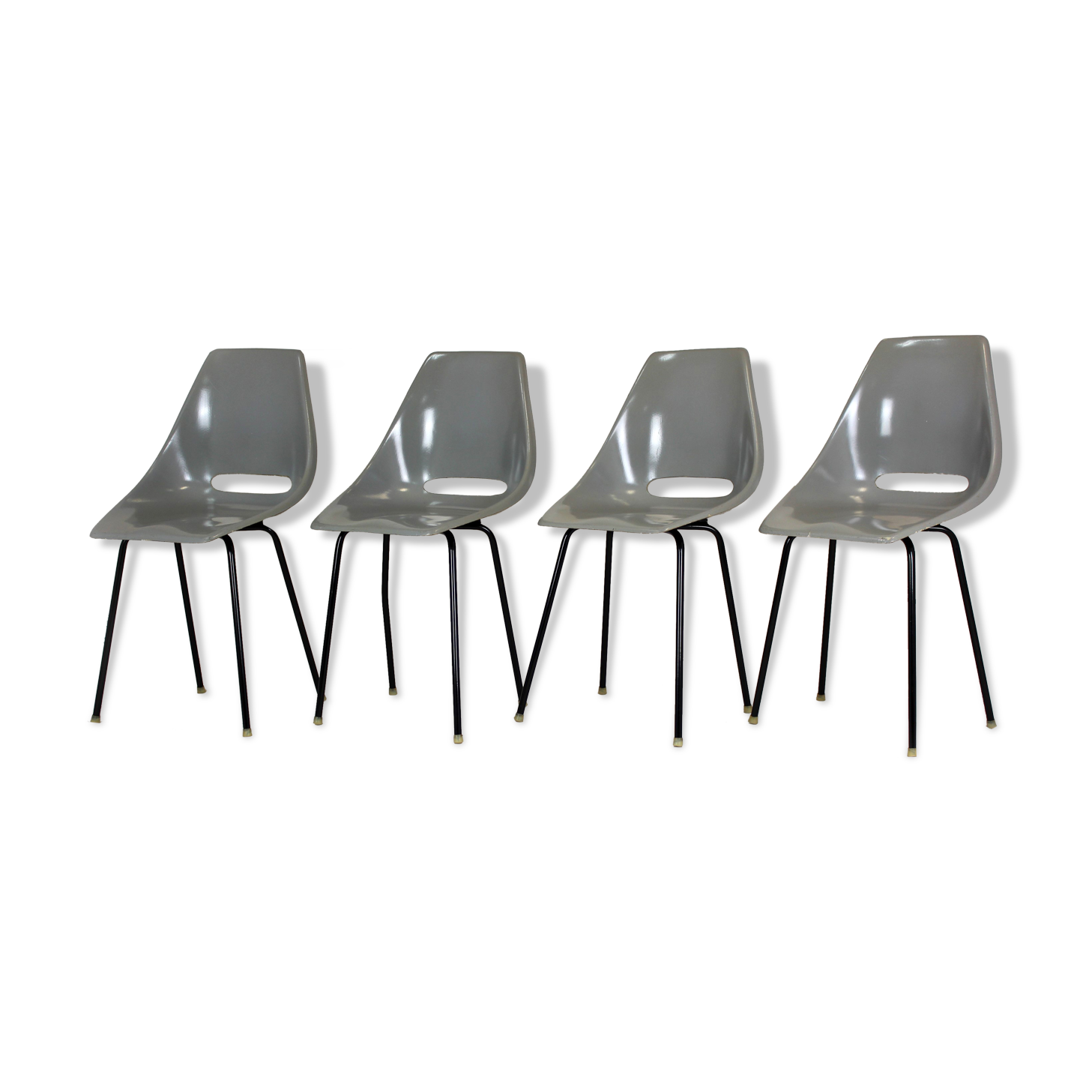 Fiberglass Chairs by Miroslav Navratil for Vertex, 1960s, Set of 4