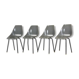 Fiberglass Chairs by Miroslav Navratil for Vertex, 1960s, Set of 4
