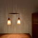 Teakwood and Sisal Pendant Lamp by Temde