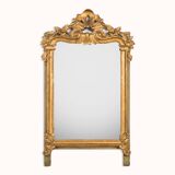 19th C Antique Flower Mirror