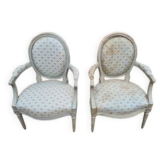 paire de fauteuils par Georges Jacob (1739-1814) époque Louis XVI