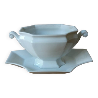 Old Paris porcelain gravy boat