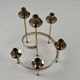 Set of Brass “Swirl” and “Spiral” Candle Holders by Gunnar Ander for Ystad-Metall, Sweden, 1960s