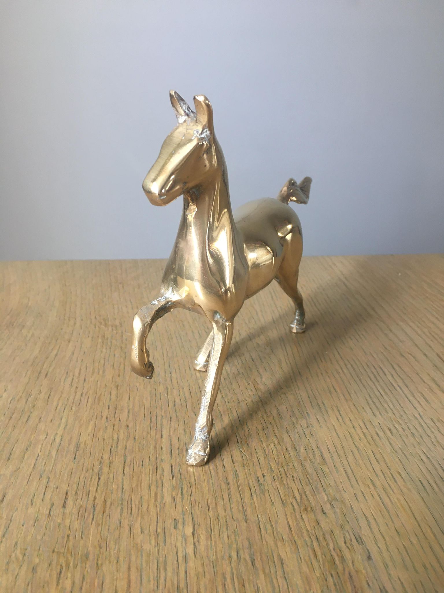 Brass horse