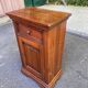 Nightstand, accent furniture in solid wood with drawer and door, 1980.