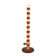 Lampe de Nybro Armaturfabrik Verre moulé clair et laiton Signée Suède 1960
