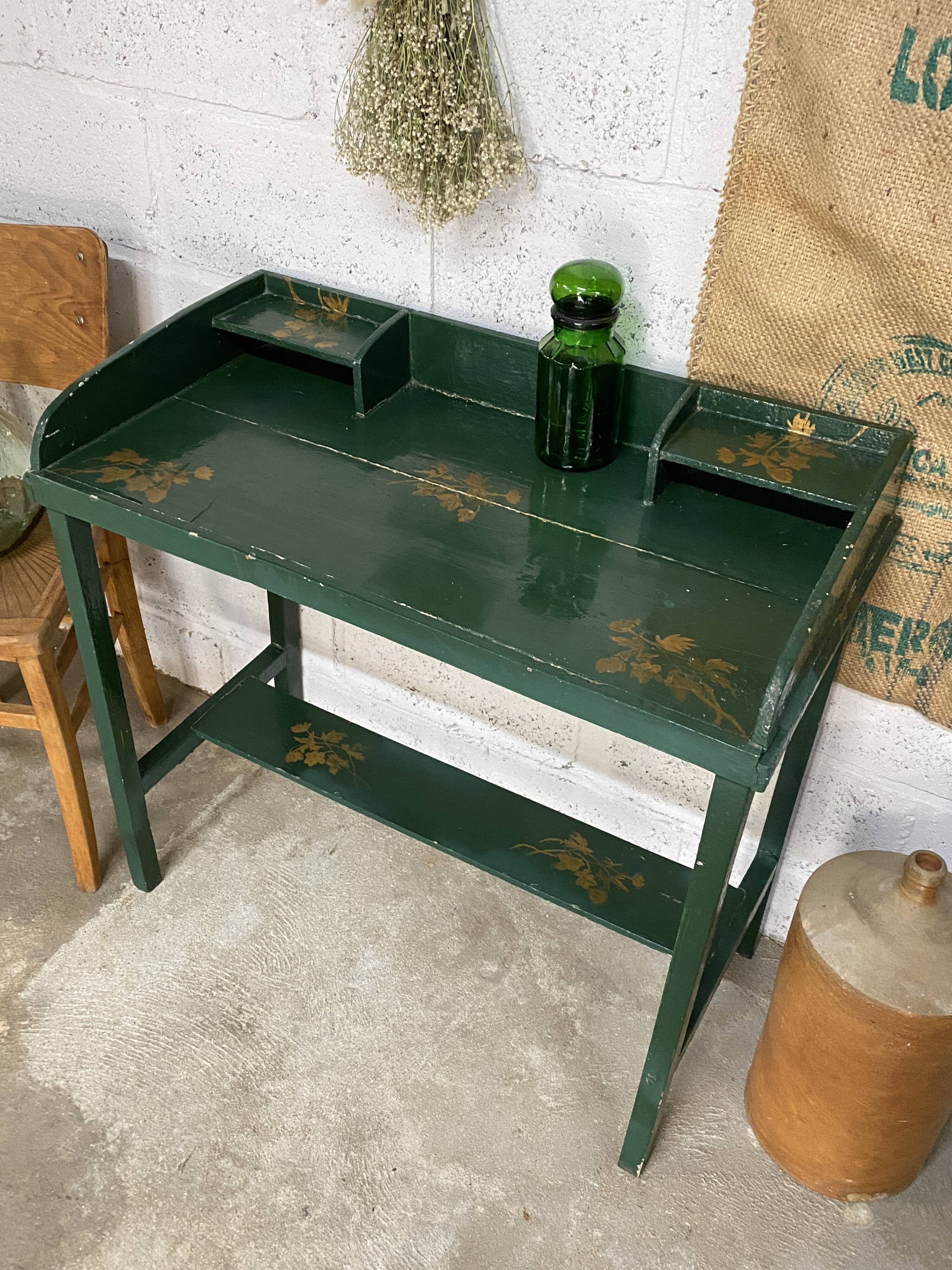 Patinated hairdresser's cabinet