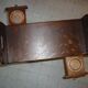Magazine rack with ashtrays, wooden end table