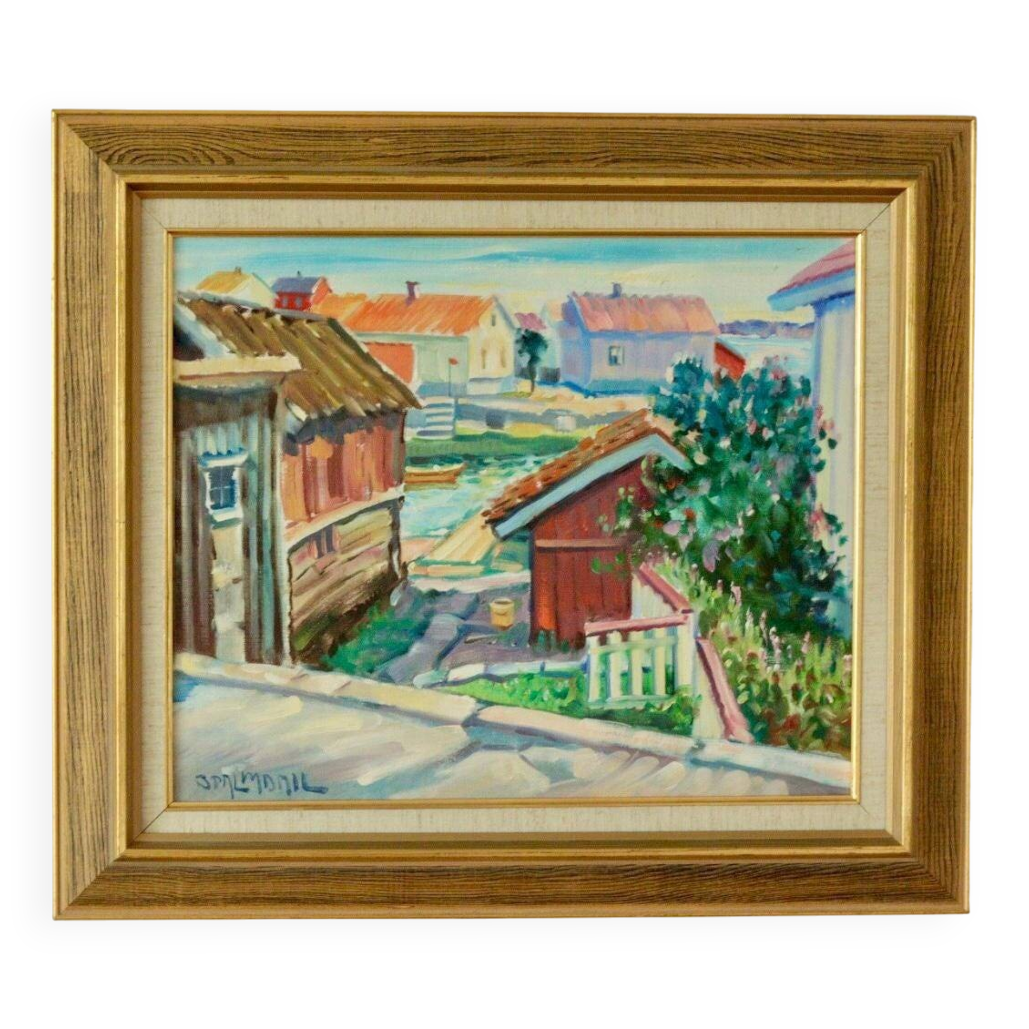 « Scène de village » de Bruno Palmdahl
