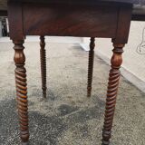 Table ronde à volets noyer