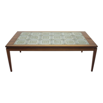 1960s palisander and tile coffee table, denmark