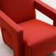 “Utrecht” chair by Gerrit Rietveld for Cassina, 1990s Italy.