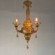 Venetian lantern in gilded Murano glass, circa 1900