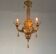 Venetian lantern in gilded Murano glass, circa 1900