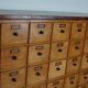 Dutch Beech Industrial Apothecary / Workshop Cabinet, circa 1950s