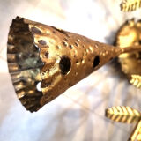 Golden wrought iron lamp