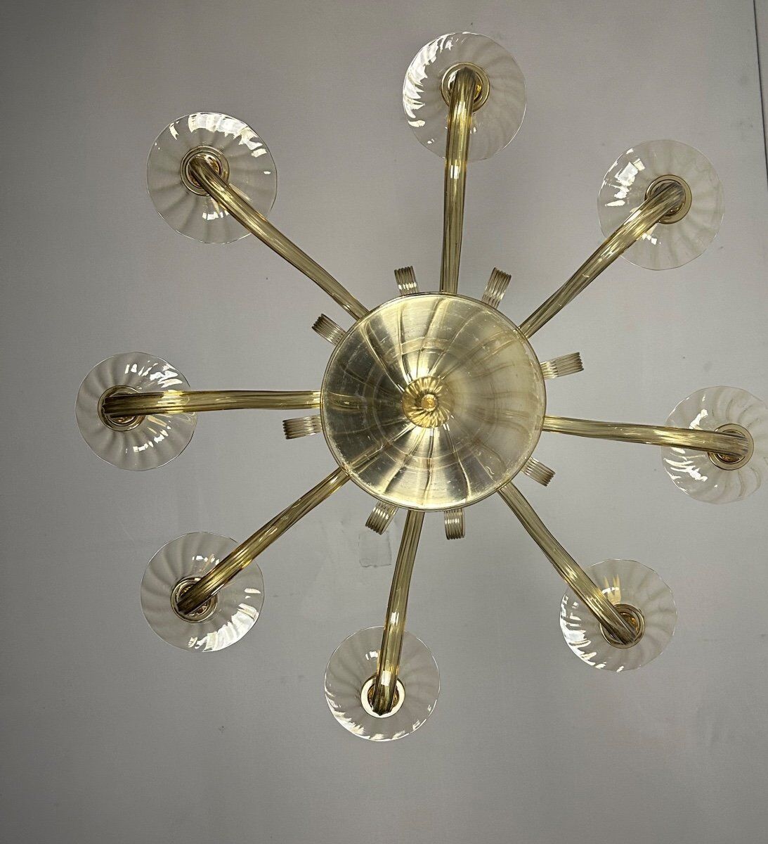 Venetian chandelier in Murano glass circa 1940
