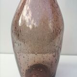 Bottle / decanter in biot bubbled glass