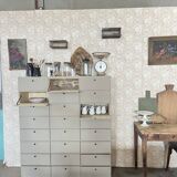 Clamshell cabinet