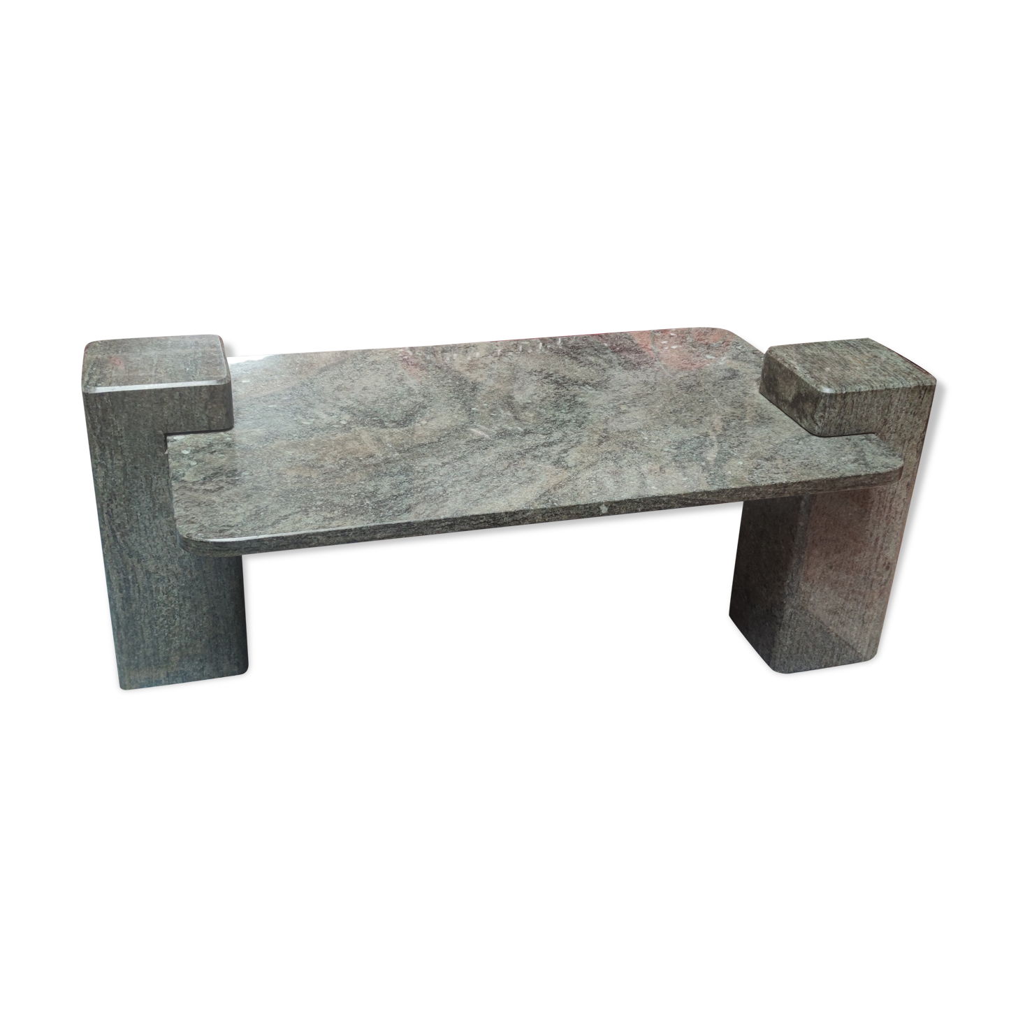 Minimalist granite coffee table circa 1970
