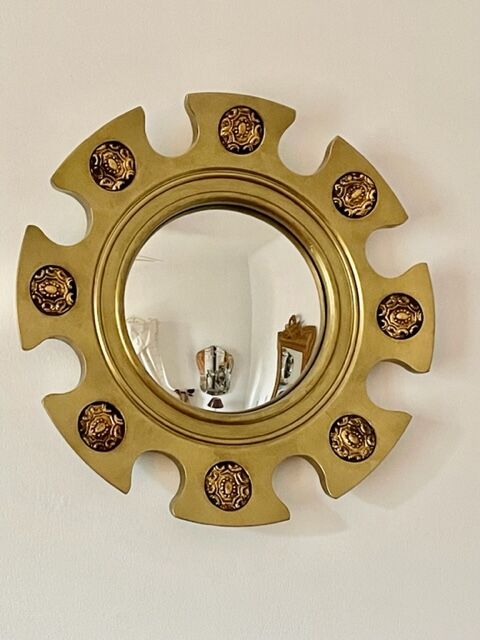Mirror sun gilded wood 1960