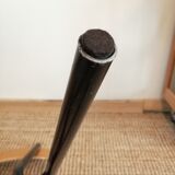 Series of 4 wooden and metal school chairs