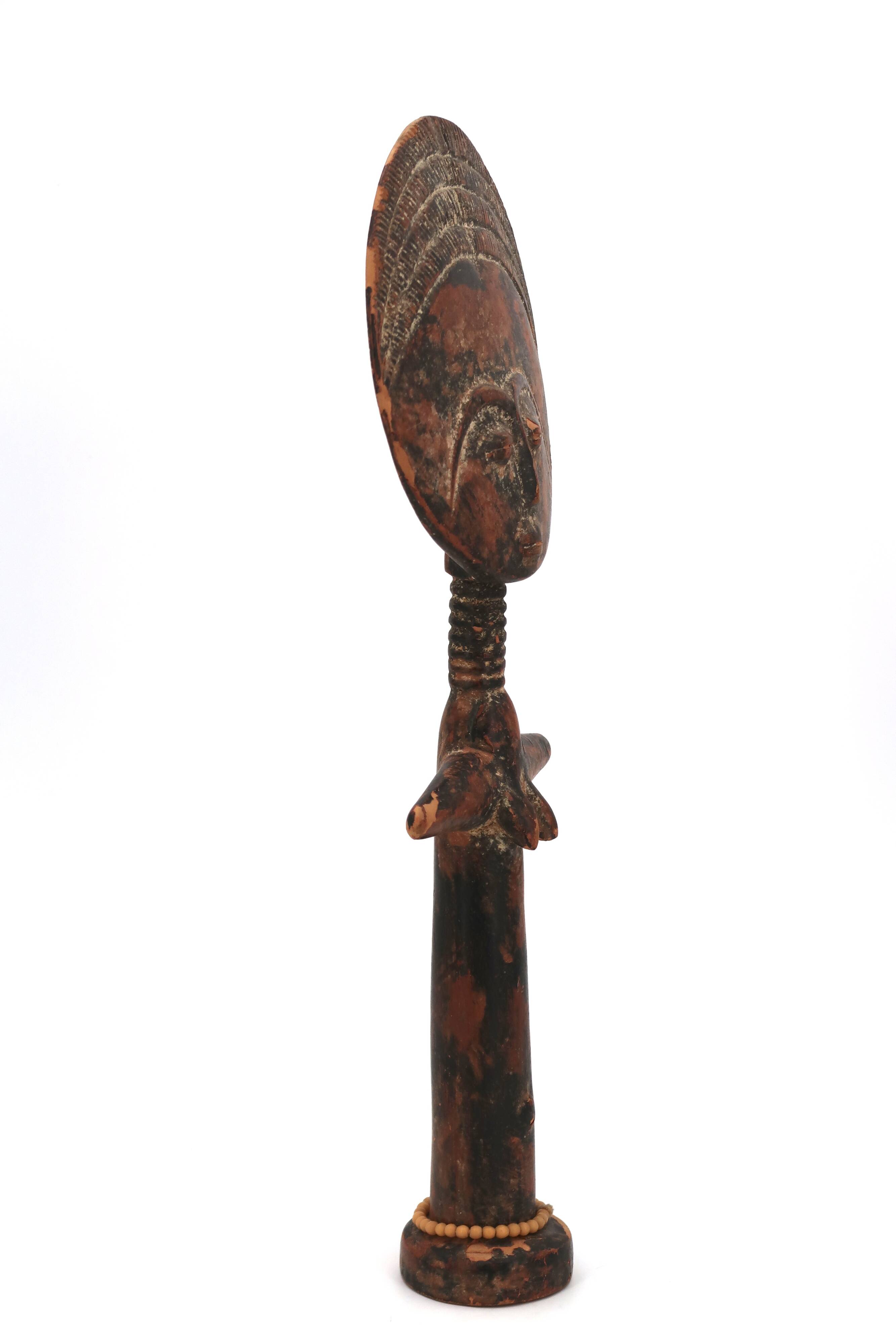 Ashanti Akuaba African Art Statue from Ghana, wooden, 1980s.