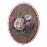 GSP painting "Jetty of roses" late 19th century with frame