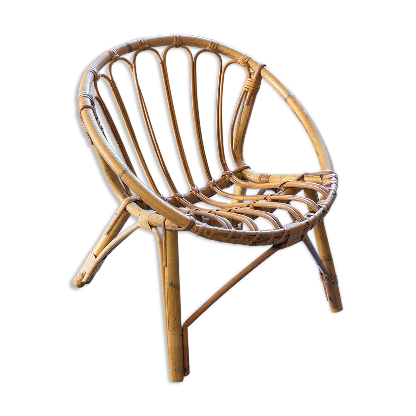 Children's rattan chair