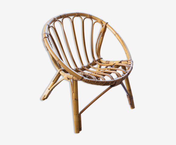 Fauteuil enfant en rotin