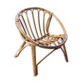 Fauteuil enfant en rotin