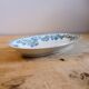 Oval ravier dish with floral decoration - "Guadeloupe" Terre de fer - Debray