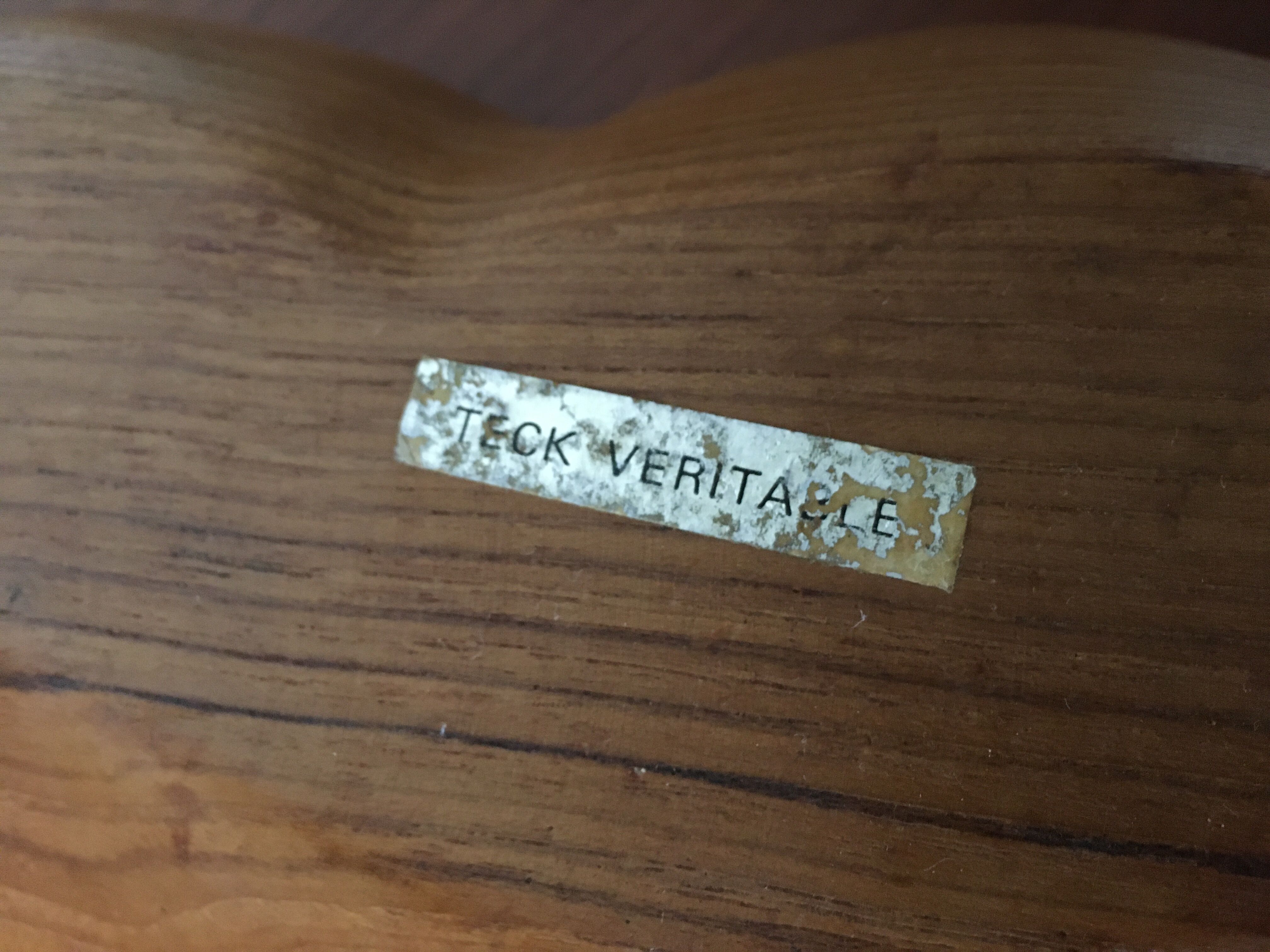 Teak dish 3 compartments