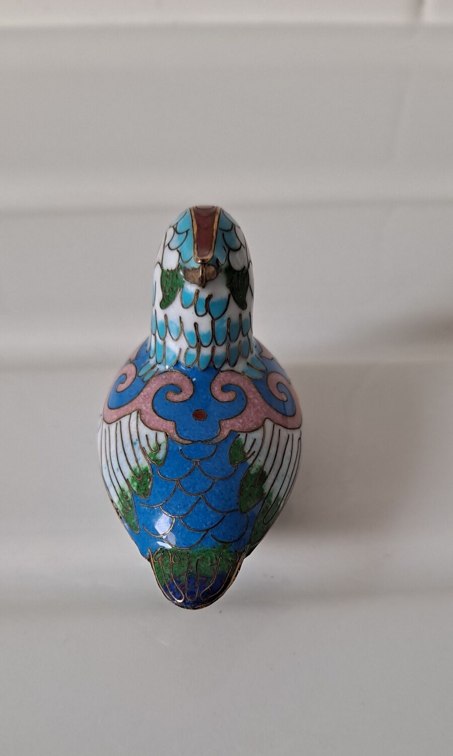 Pillbox mandarin enameled duck