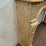 Louis XV style fireplace in natural stone XX century