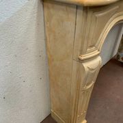 Louis XV style fireplace in natural stone XX century