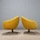 Pair of swivel armchairs by Carl Eric Klote for Overman MFG