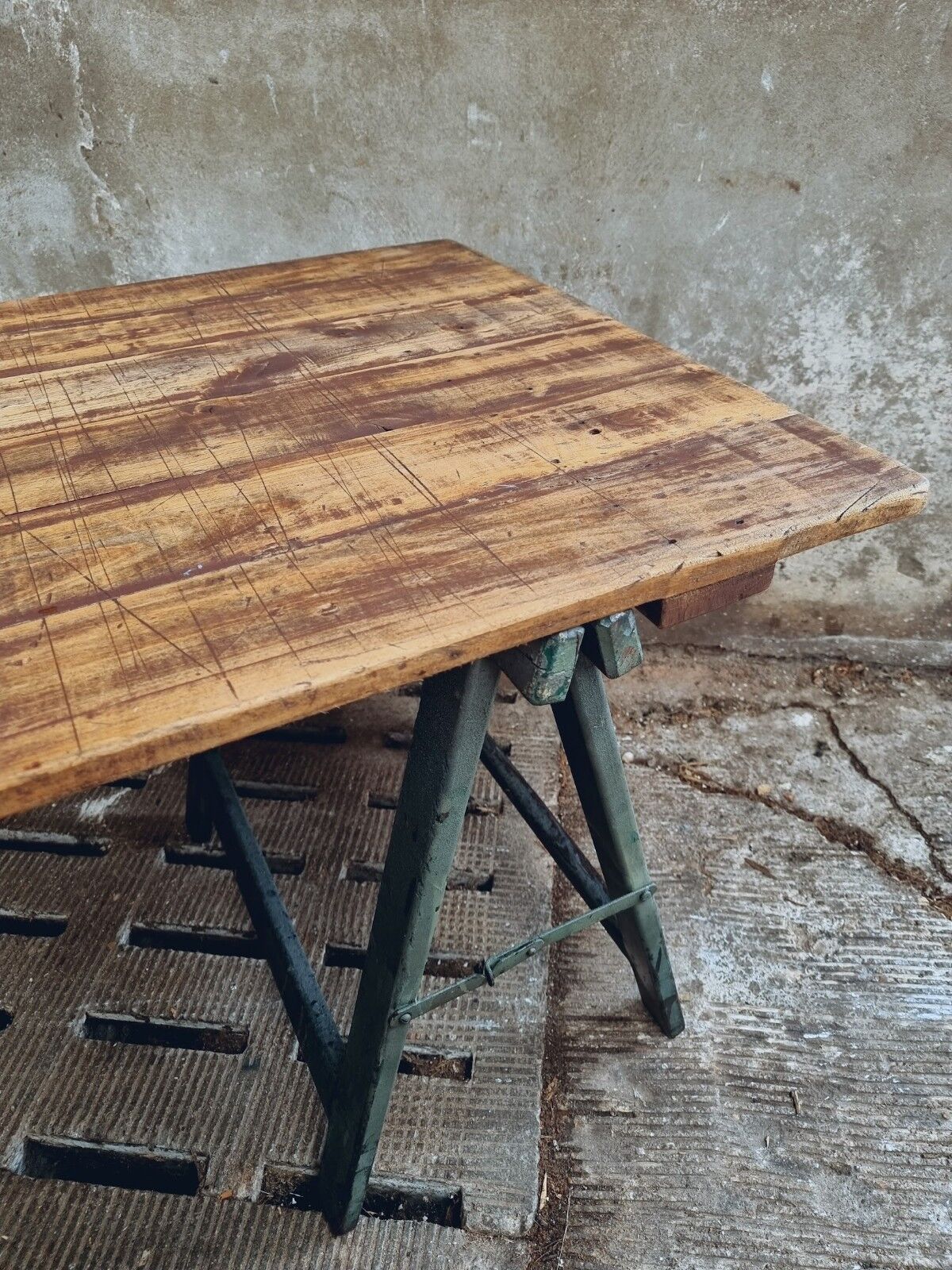 Old table trestle table garden table or dining table