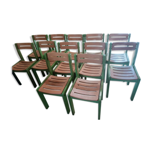 lot de 12 chaises d'école