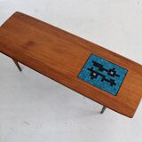 Vintage teak coffee table by wébé, van teeffelen