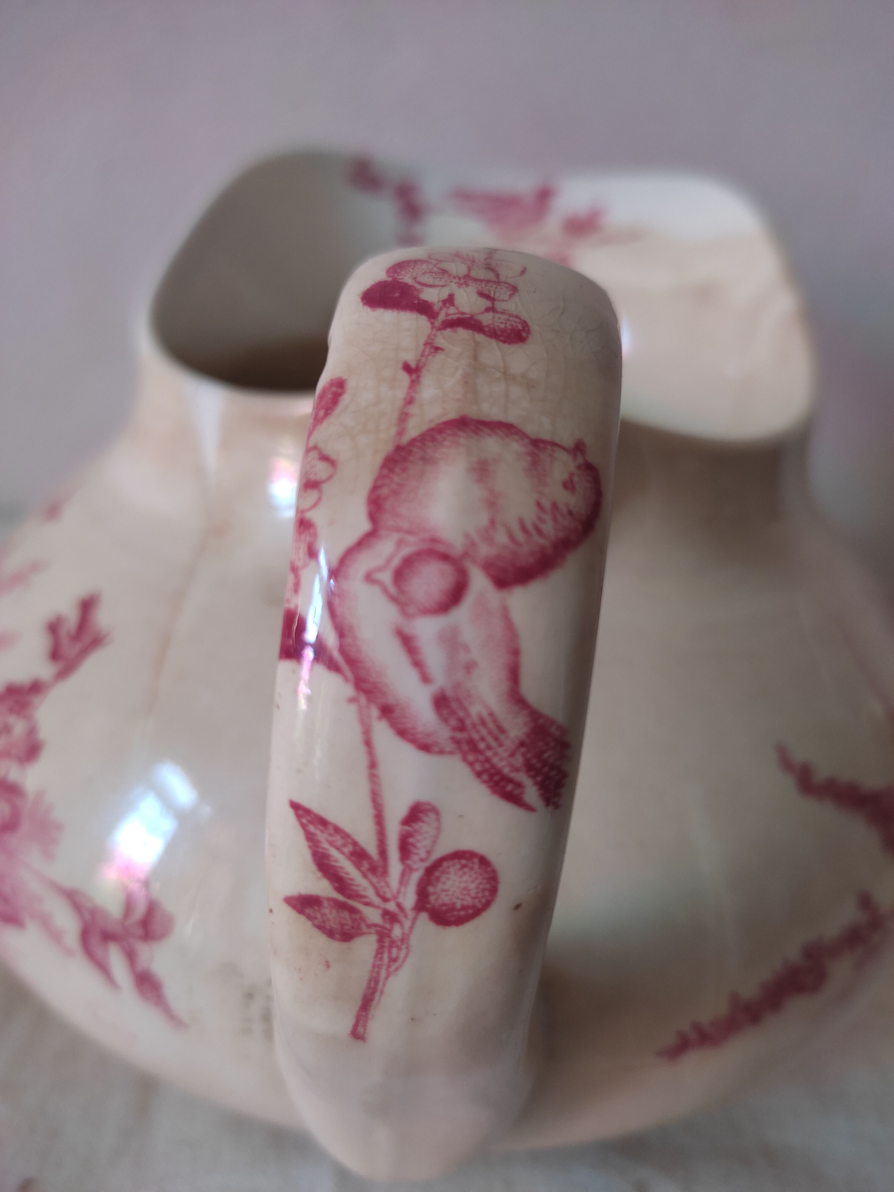 Earthenware pitcher Boch la Louvière