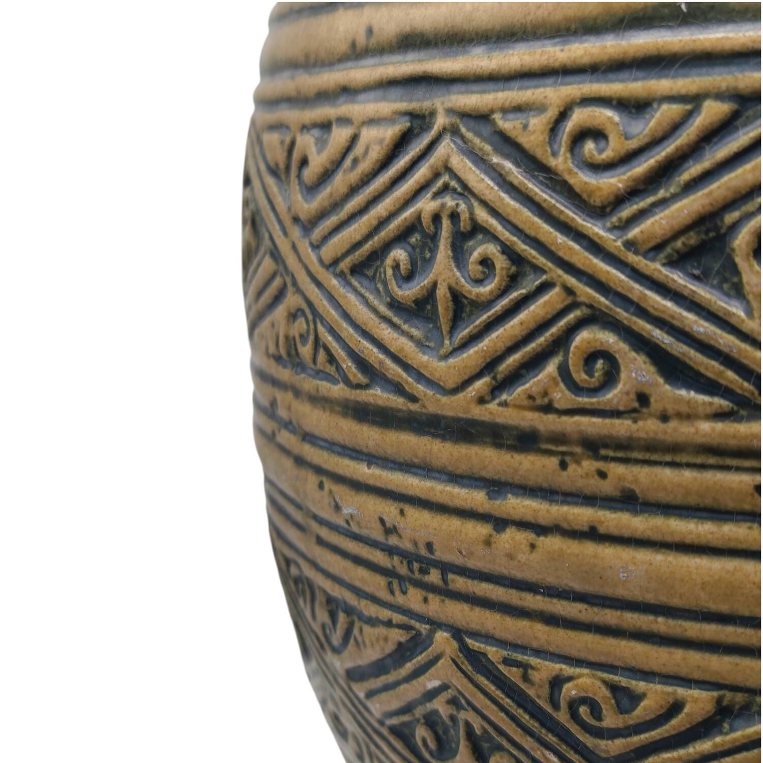 Vintage 1950s Jasba German Art Pottery Floor Vase –