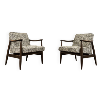 Pair of Mid-Century Modern GFM 87 Armchairs by Juliusz Kędziorek, 1960s