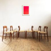 Danish dining chairs, model 75 by Niels O. Møller